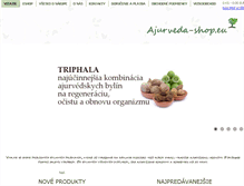 Tablet Screenshot of ajurveda-shop.eu